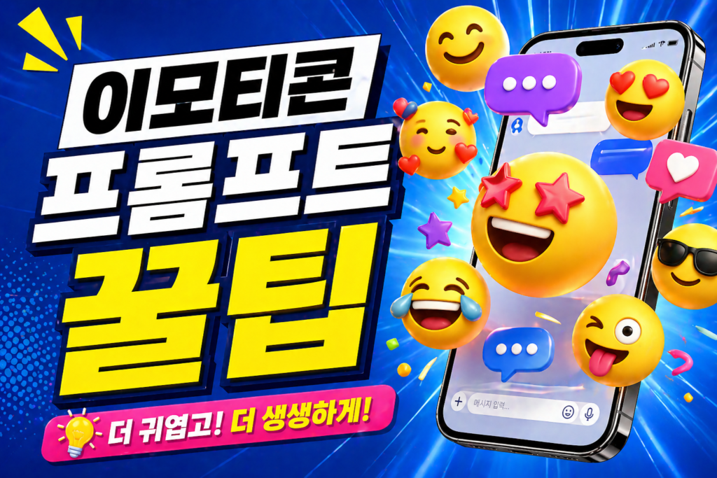 챗지피티 이모티콘 프롬프트 완벽 가이드! SNS 가독성 200% 높이기 썸네일