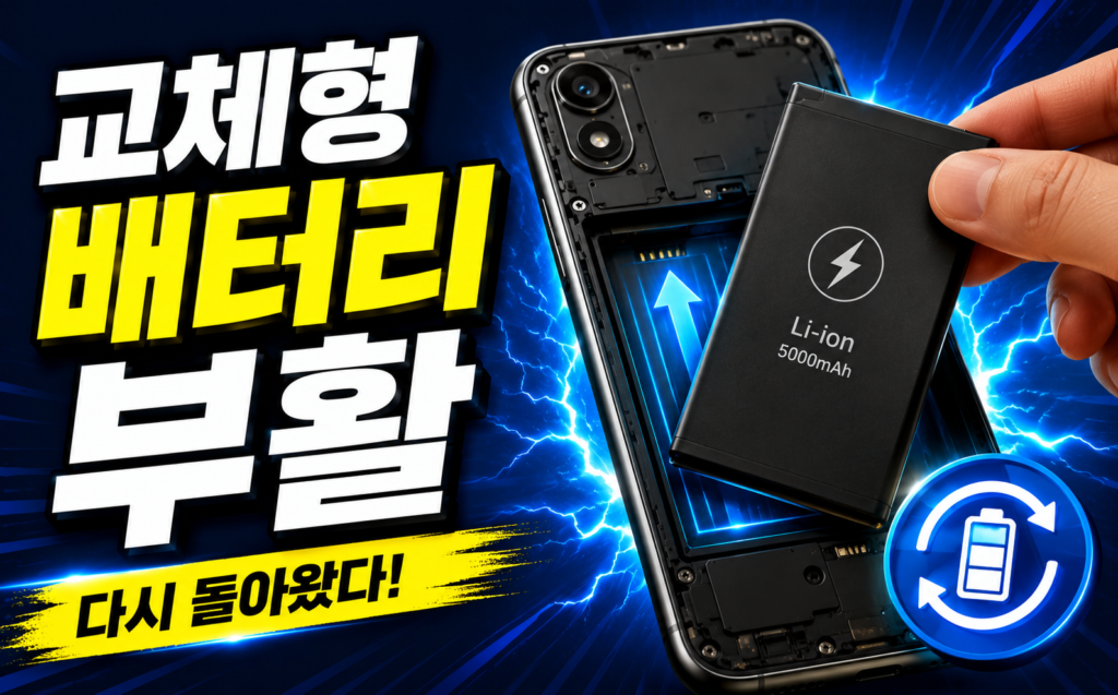 스마트폰 교체형 배터리 부활 장단점과 출시 가능성 완벽 정리 썸네일